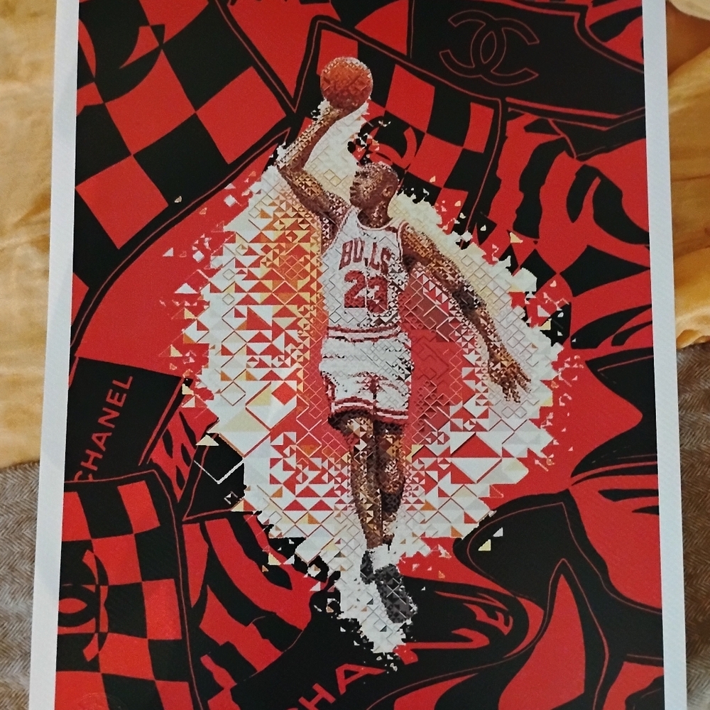Death NYC Graphic Digital Print Featuring Michael Jordan x Chanel, 2023